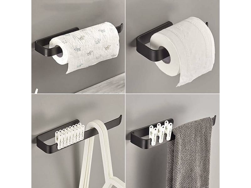  Enowelir porte essuie-tout sous armoire sans perçage support rouleau papier cuisine 29.5 cm  - Conforama B