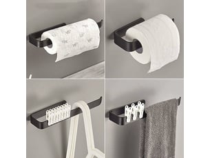 Enowelir porte essuie-tout sous armoire sans perçage support rouleau papier cuisine 29.5 cm