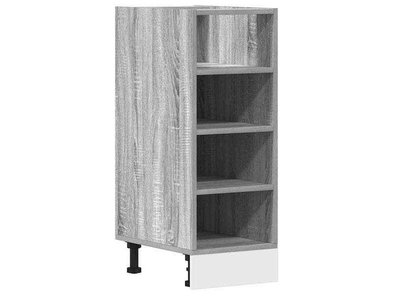  Meuble de rangement, meuble bas de cuisine gris sonoma 30x44,5x81,5 cm bois d'ingénierie  - Conforama A