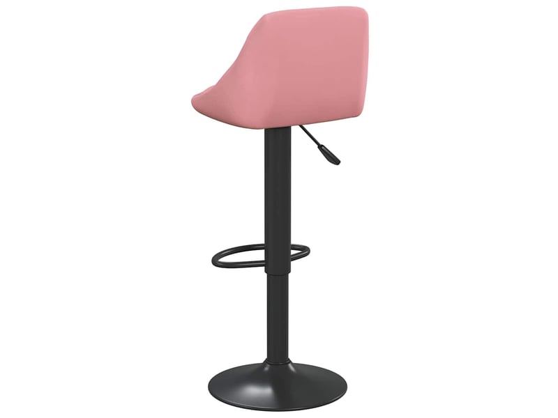  Tabouret de bar, chaise de bar rose velours shl42881  - Conforama E