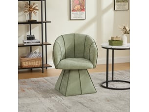 Fauteuil fixe pivotant  <strong>HAUSS SPOLE</strong> <strong></strong> Tissu vert vendu A l'unité