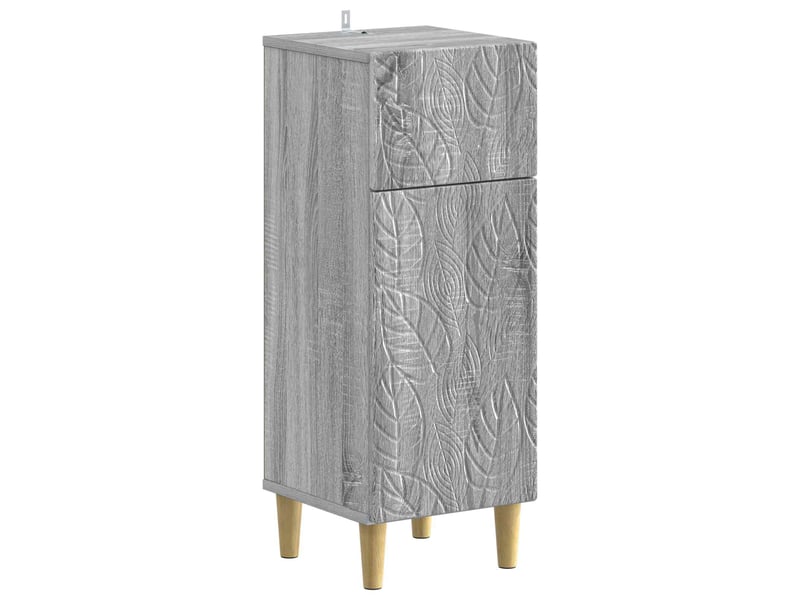  Ensemble de 2 meubles de salle de bain delft sonoma gris cf63127  - Conforama D