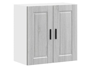 Meuble de rangement, armoire murale de cuisine porto sonoma gris bois d'ingénierie shl4116