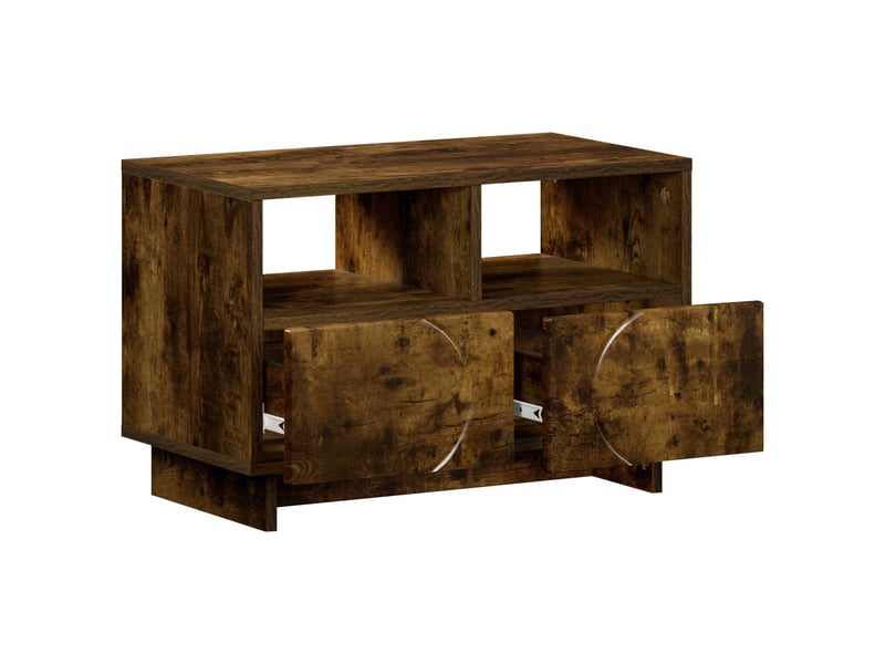  Meuble tv, banc tv 60x34,5x40 cm chêne fumé bois d'ingénierie  - Conforama C