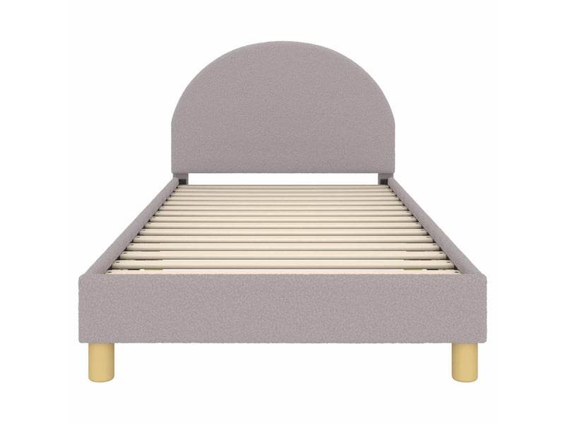  Cadre de lit pour enfants - lit jeune avec tête de lit gris clair 90x200 cm  - Conforama D