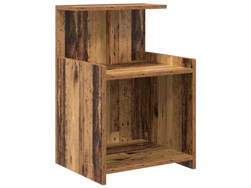  Table de chevet bois ancien 40 x 35 x 60 cm bois d'ingénierie  - Conforama A