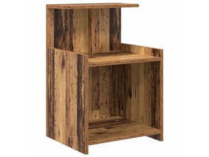 Table de chevet bois ancien 40 x 35 x 60 cm bois d'ingénierie