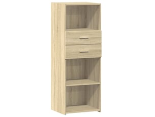 Buffet haut - bahut - meuble de rangement chêne sonoma 45x42,5x124 cm bois d'ingénierie