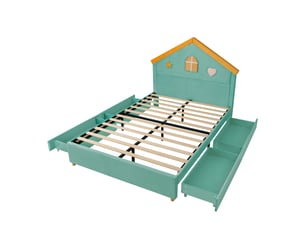 Lit cabane 140x200 cm <strong></strong>  <strong></strong> coloris bicolore