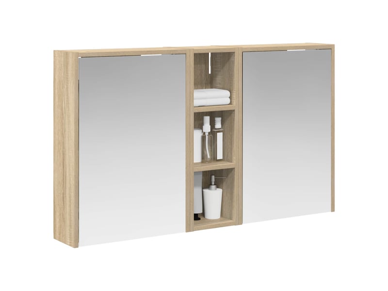 Ensemble de meubles de salle de bain 3 pcs 106x16x62.5 cm shl7663 - Conforama C