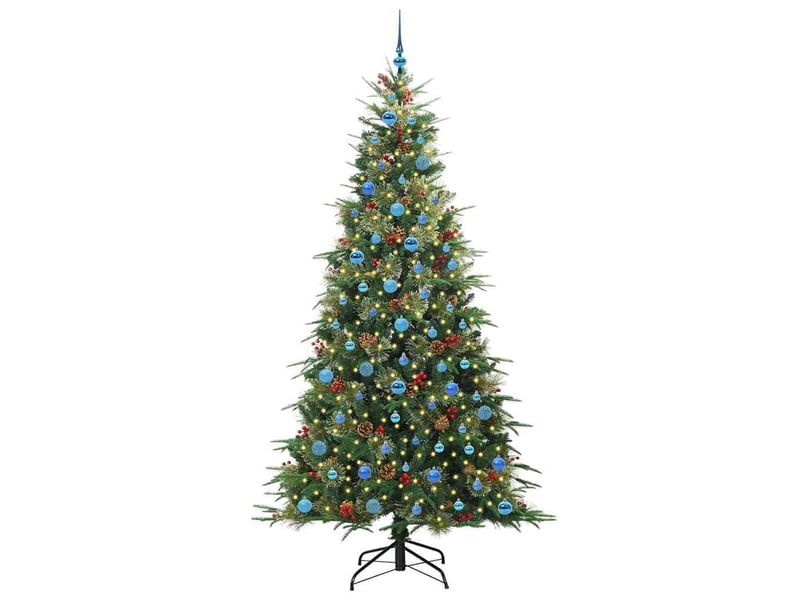  Sapin de noël - arbre de noël artificiel à branches articulées vert 240 cm  - Conforama C