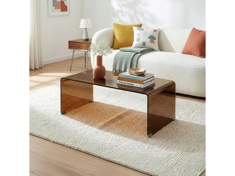  Table basse väsas verre 90 x 45 x 35 cm marron [en.casa] Väsas - Conforama C