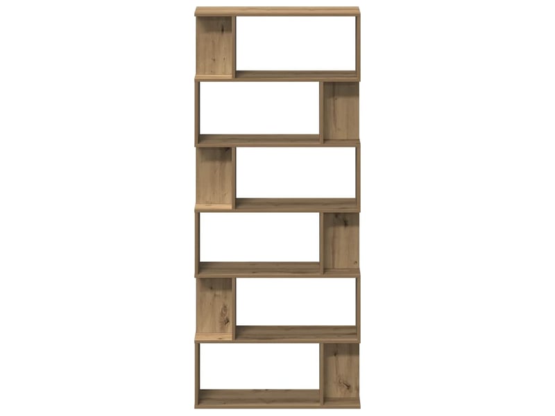  Bibliothèque, étagère de rangement chêne artisanal 80x24x192 cm bois d'ingénierie  - Conforama D