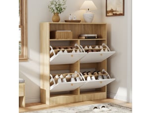 Meuble à chaussures 24 paire(s)  <strong>BGSRYAO</strong>  <strong></strong> coloris bicolore