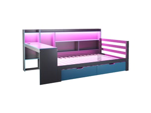 Lit combiné 90x200 cm BLACKCOLORS coloris bicolore