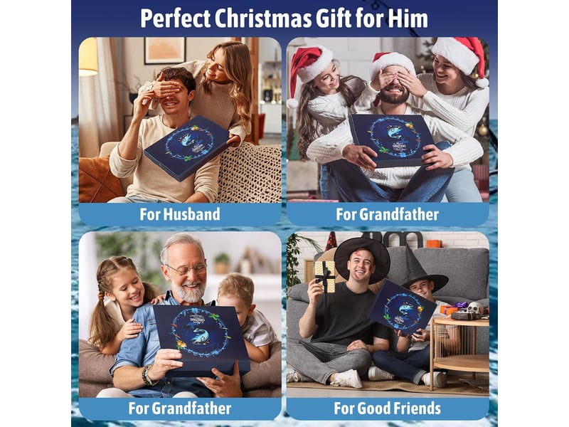  Calendrier de l’avent pêche 2026, 24 jours de leurres, kit cadeau de noël pour homme, adolescent, adulte et pêcheur  - Conforama E