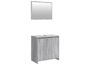 Ensemble de meubles de salle de bain 2 pcs sonoma gris cf63646