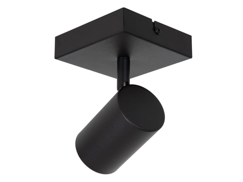 Plafonnier applique murale 1xgu10 40 w dimmable noir - lucide - amigo  - Conforama C
