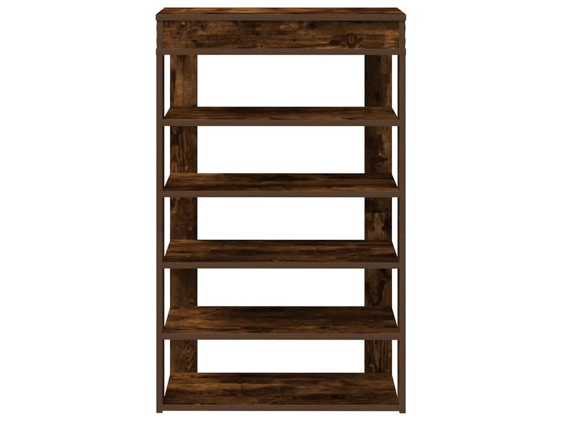  Meuble à chaussures, étagère à chaussures chêne fumé 60x30x98 cm bois d'ingénierie  - Conforama D