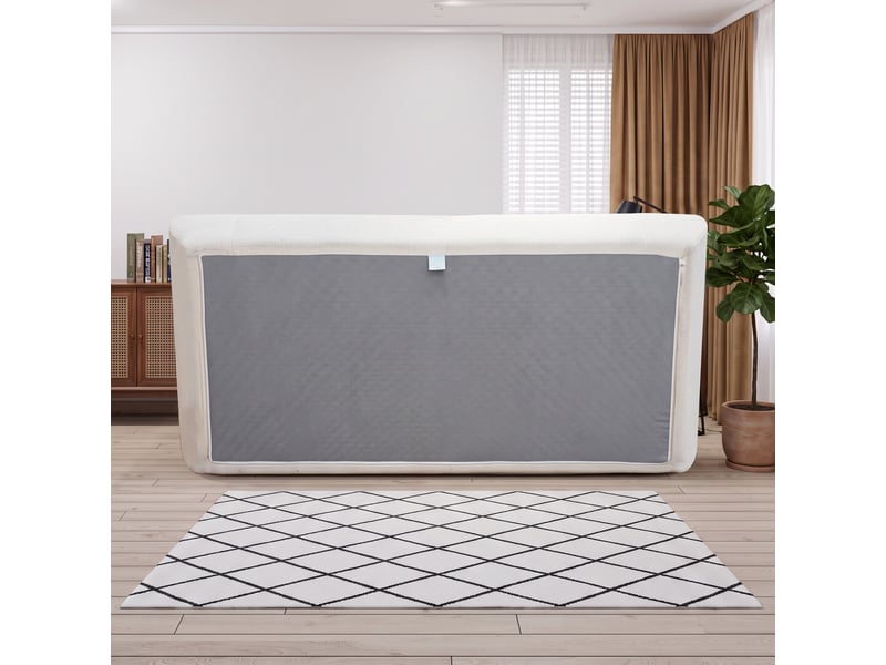 Canapé nuage droit 2 places, chenille blanc cassé, housses amovibles lavables, assise profonde, sous vide, sans montage, 228x95x78 cm, blanc cassé Morn Vibe - Conforama E