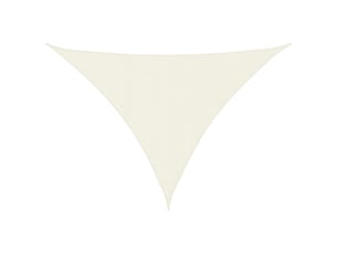 Voile de parasol - voile d'ombrage tissu oxford triangulaire 5x5x6 m crème