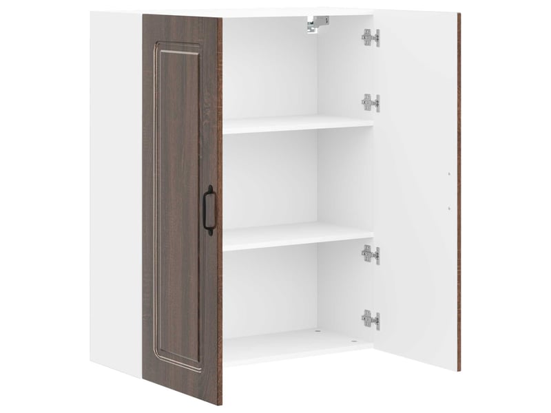  Meuble mural de cuisine | armoire de cuisine chêne brun 80x31x100cm shl650  - Conforama C