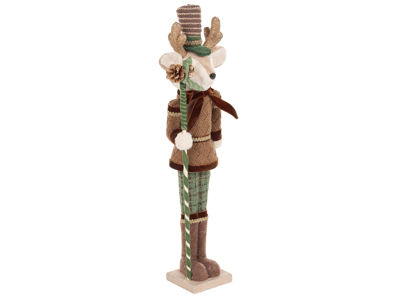 Lot de 2 figurines alatornio 6263 cm ours renne marron - Conforama E