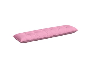 Coussin de dos, coussin de dossier rose 180 x 19 x 50 cm tissu cf54974