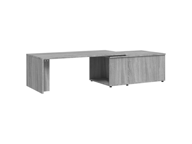  Table basse rectangulaire | table de salon sonoma gris 150x50x35 cm bois d'ingénierie  - Conforama A