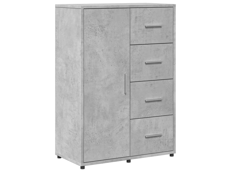  Buffet - bahut - meuble de rangement gris béton 60x31x84 cm bois d'ingénierie  - Conforama A