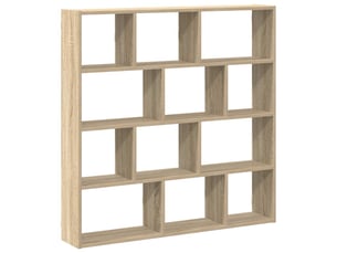 Étagère cube murale 12 compartiments chêne sonoma cf41340