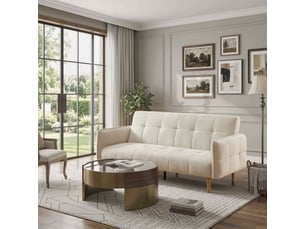 Banquette lit clic clac  <strong></strong> <strong>MILA</strong> Beige