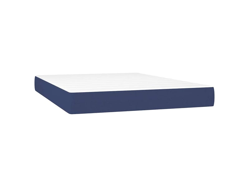  Matelas de lit à ressorts ensachés fermeté moyenne bleu 140x200x20 cm tissu  - Conforama A