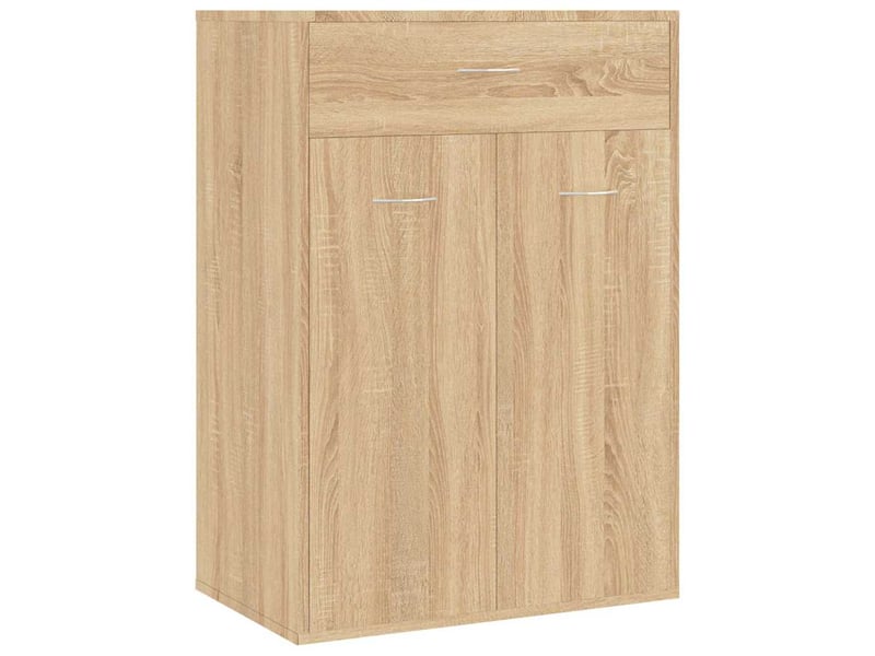  Meuble à chaussure, armoire à chaussures chêne sonoma 60x35x84 cm bois d'ingénierie  - Conforama A