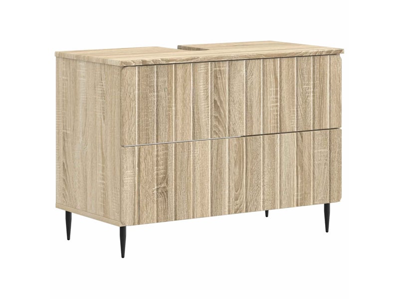  Ensemble de 2 meubles de salle de bain zwolle chêne sonoma cf63234  - Conforama C