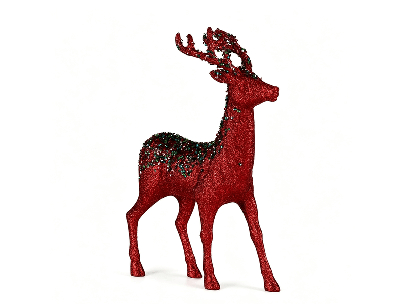  Renne de noël krist+ rouge bleu fuchsia 15 x 45 x 30 cm S3612017 - Conforama A
