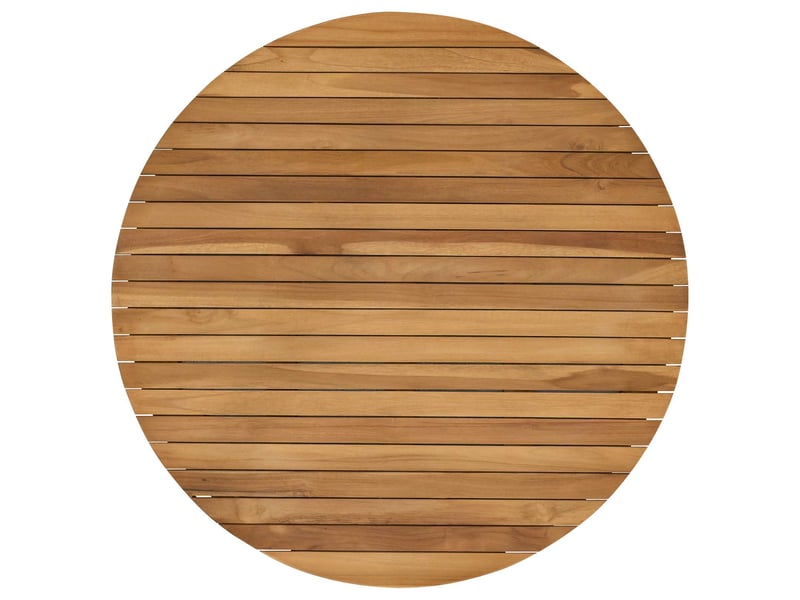 Vidaxl plateau de table ø 80 x 3,5 rond bois de teck massif naturel - Conforama D