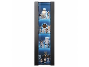 Vitrine coloris noir <strong>VIVRYN</strong> <strong></strong> - 40 cmx170 cm