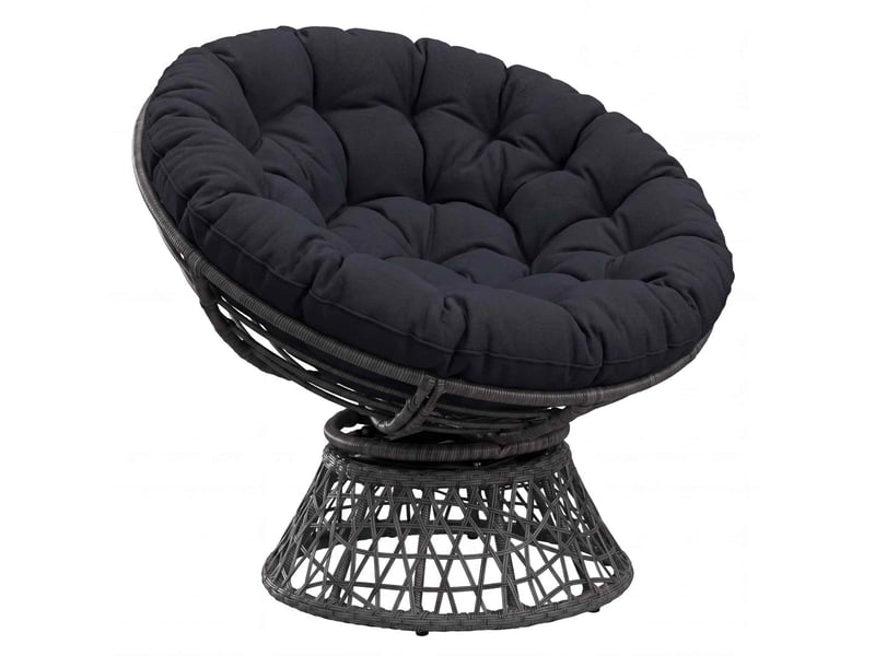  Coussin de chaise papasan, coussin d'assise vianen 100 % polyester bleu foncé cf54229  - Conforama C