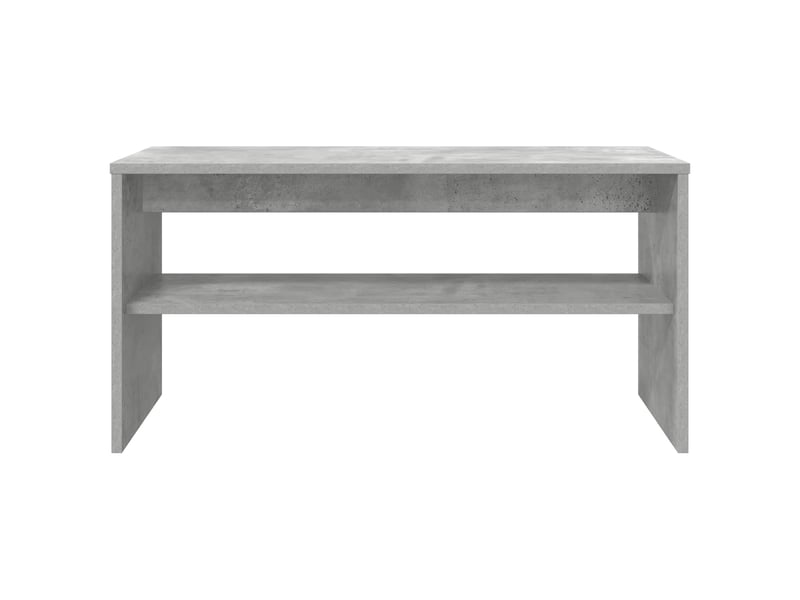  Meuble tv - banc tv - meuble de rangement 80 x 35 x 40 cm gris béton bois d'ingénierie  - Conforama E