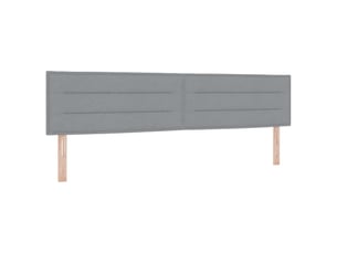 Tete de lit A fixer sur le cadre de lit largeur 200 cm gris