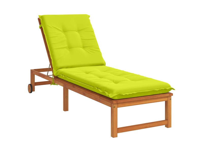  Coussin de transat, coussin pour bain de soleil gemert 100 % polyester vert vif. Cf56227  - Conforama C