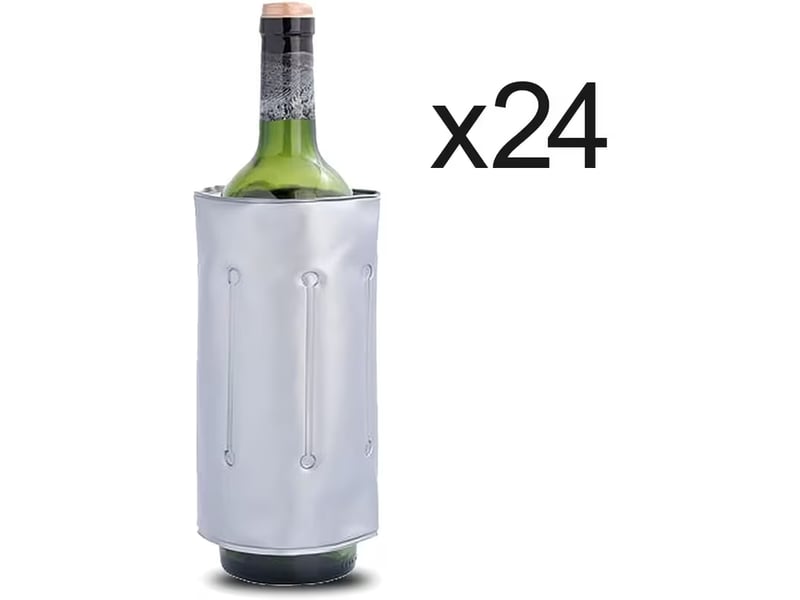  Lot 24 sac refroidisseur de bouteille isotherme en pvc, housse glacière autoréglable - longueur 31 x profondeur 18.5 cm-juanio  - Conforama B