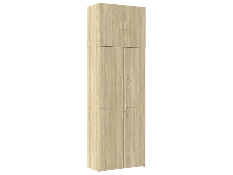  Buffet haut - bahut - meuble de rangement chêne sonoma 80x42,5x249 cm bois d'ingénierie  - Conforama A