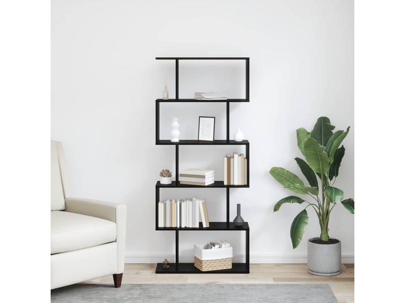 Bibliothèque 5 niveaux, armoire à livres 70 x 24 x 161 cm bois d'ingénierie - Conforama D