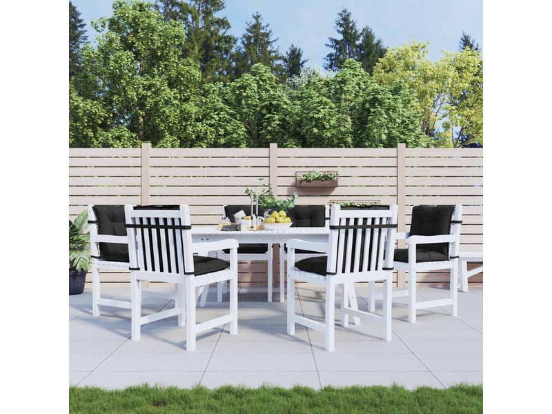  Ensemble de coussins pour chaise à dossier bas 6 pc polyester cf60914  - Conforama B