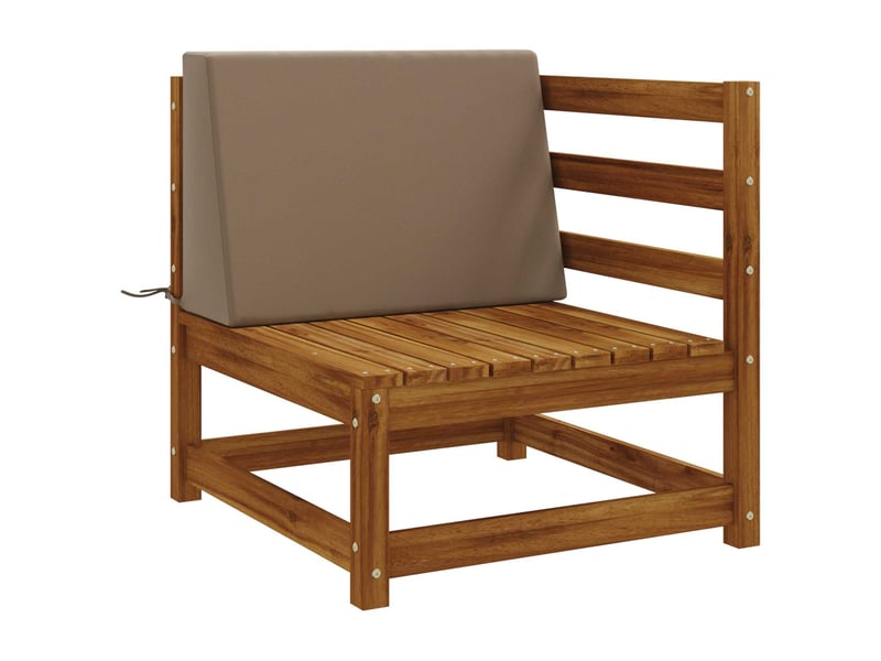 Coussin de dossier, coussin de dos soest 100 % polyester taupe 60 x 20 x 40 cm cf55243  - Conforama C