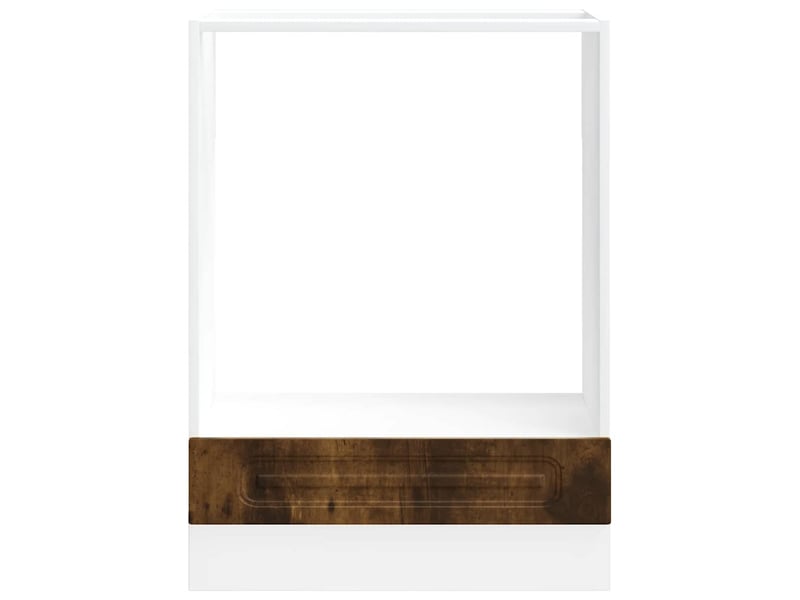 Armoire à four, armoire de cuisine kalmar chêne fumé bois d'ingénierie - Conforama D