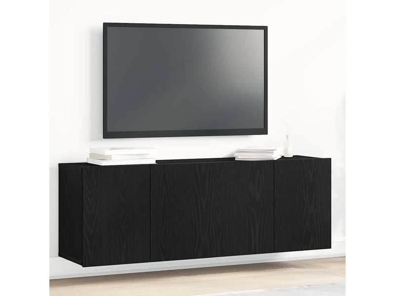  Meubles tv 2 pcs chêne noir 120x30x41 cm bois d'ingénierie  - Conforama B