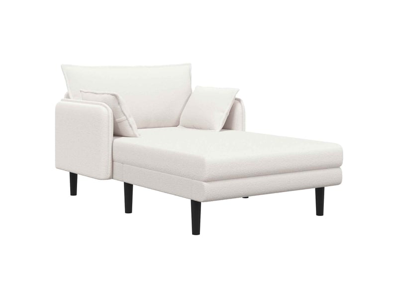 Vidaxl grande méridienne crème bouclé  - Conforama A